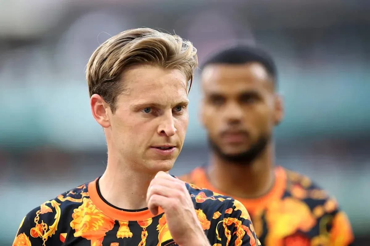 Two players in colorful training jerseys before match Two players in colorful training jerseys before match