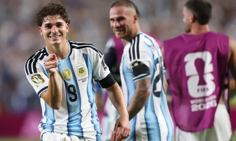Argentinian player celebrating during match Argentinian player celebrating during match