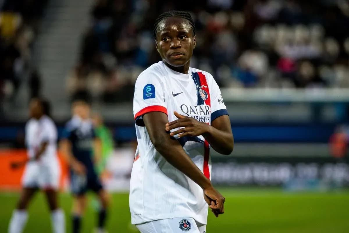 Paris Saint Germain Women's player during match Paris Saint Germain Women's player during match