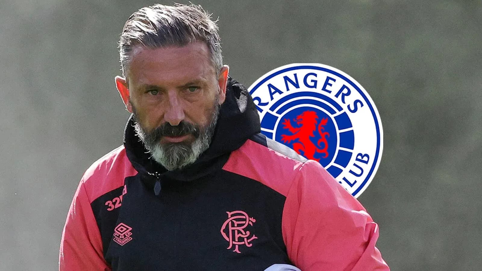 Coach in training gear at Rangers FC facility Coach in training gear at Rangers FC facility