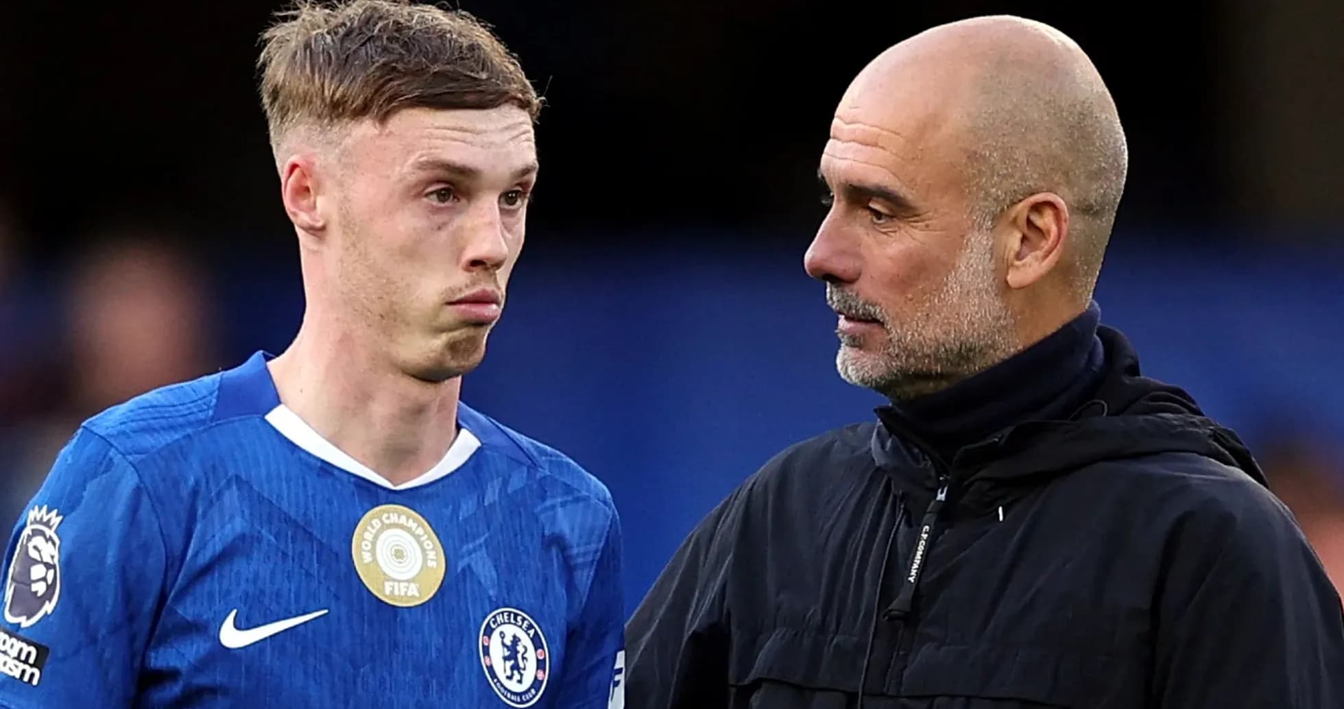 Player and manager discussing on the pitch Player and manager discussing on the pitch