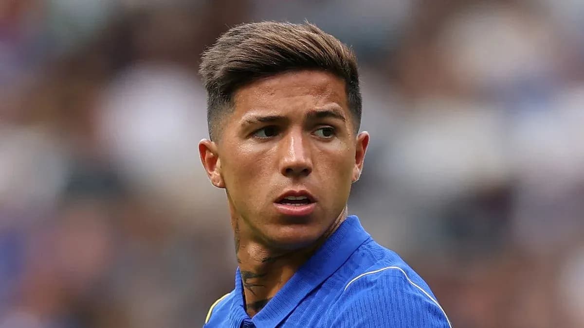 Player looking away during a football match Player looking away during a football match