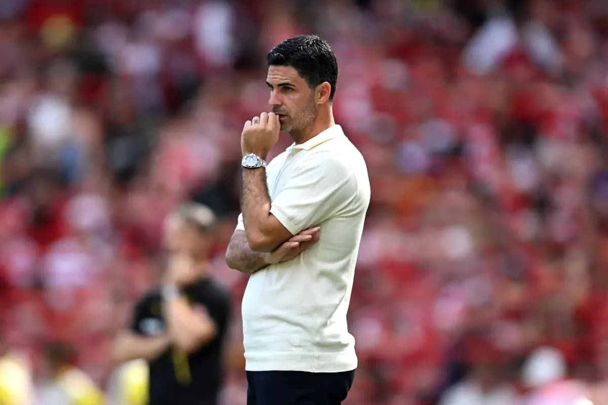 Manager observing match with thoughtful expression Manager observing match with thoughtful expression