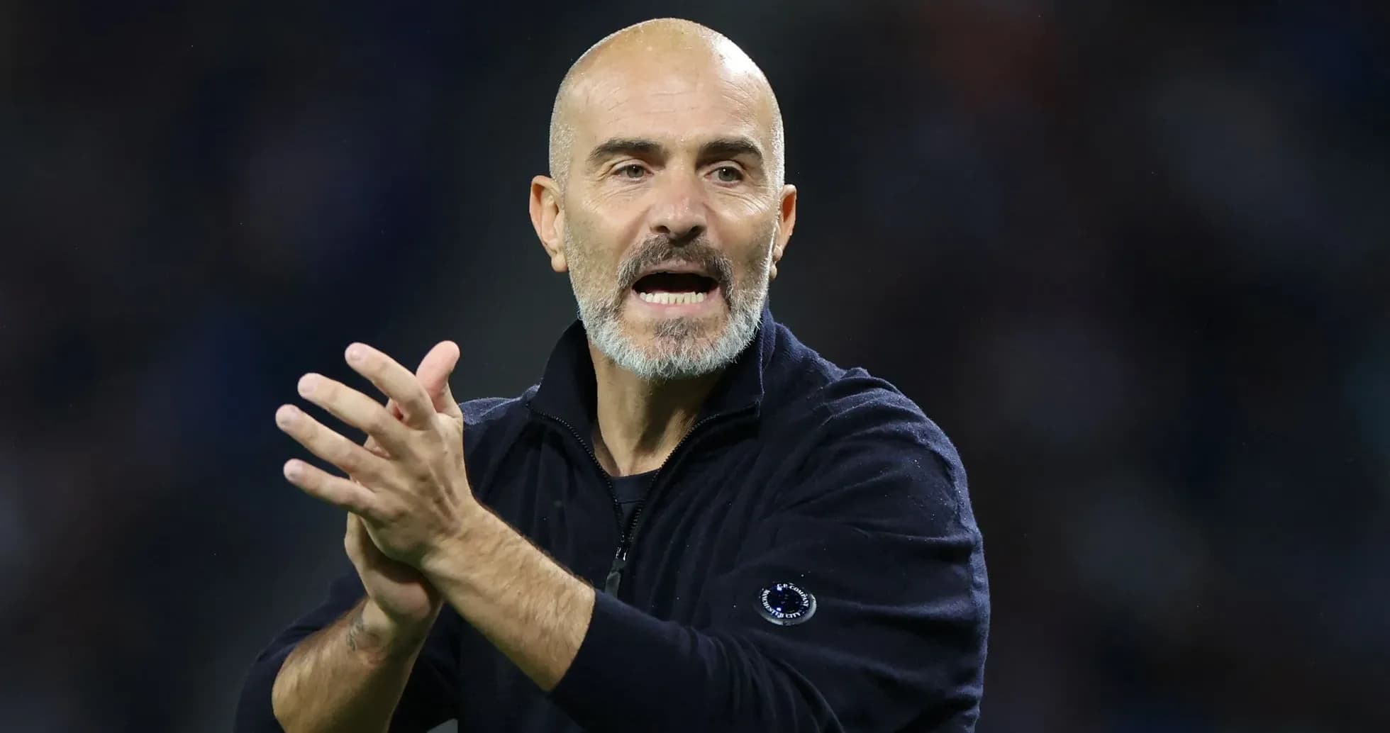 Coach gesturing and clapping during match Coach gesturing and clapping during match