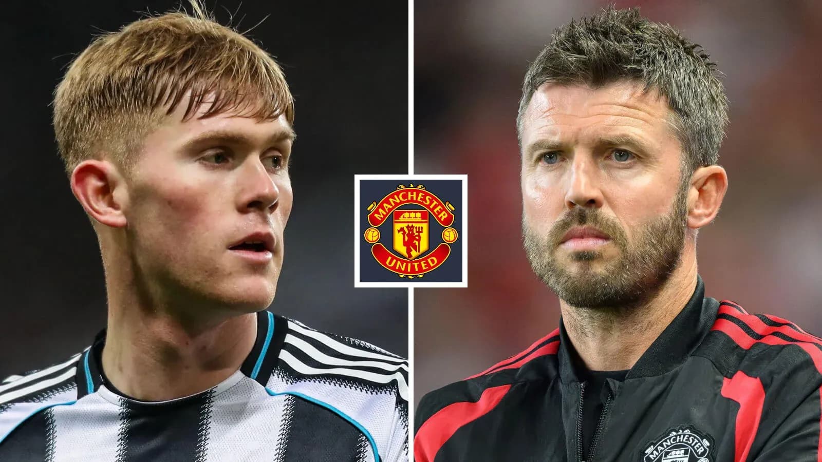 Two football players with Manchester United logo Two football players with Manchester United logo