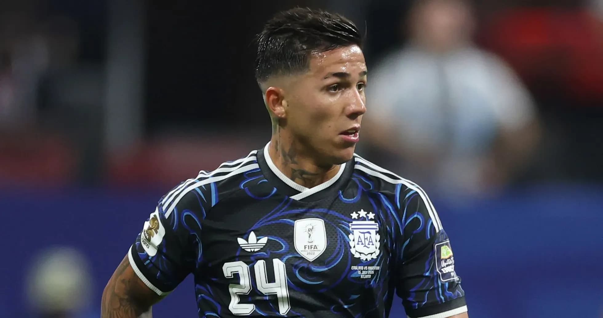Player wearing Argentina jersey during a match Player wearing Argentina jersey during a match