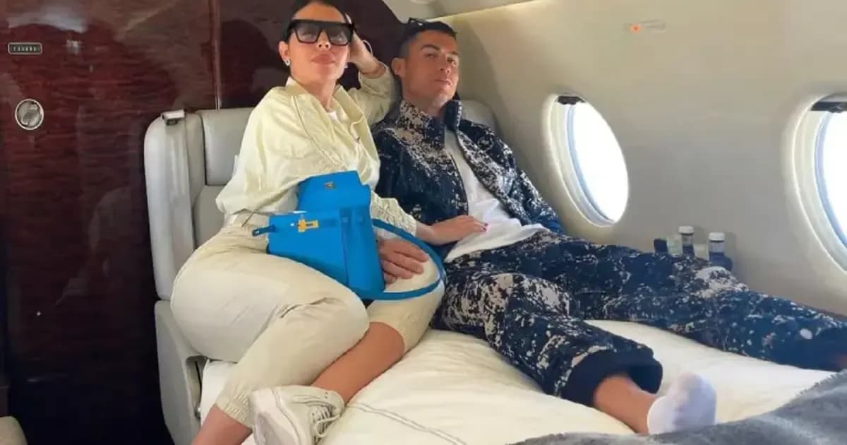 Georgina Rodriguez Personalizes Cristiano Ronaldo's ₦96 Billion Private Jet After Wedding Georgina Rodriguez Personalizes Cristiano Ronaldo's ₦96 Billion Private Jet After Wedding