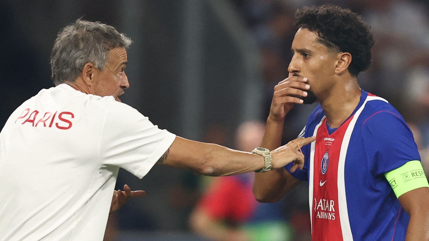 Marquinhos Signals Tough Stance from Luis Enrique Ahead of PSG's Champions League Start Marquinhos Signals Tough Stance from Luis Enrique Ahead of PSG's Champions League Start